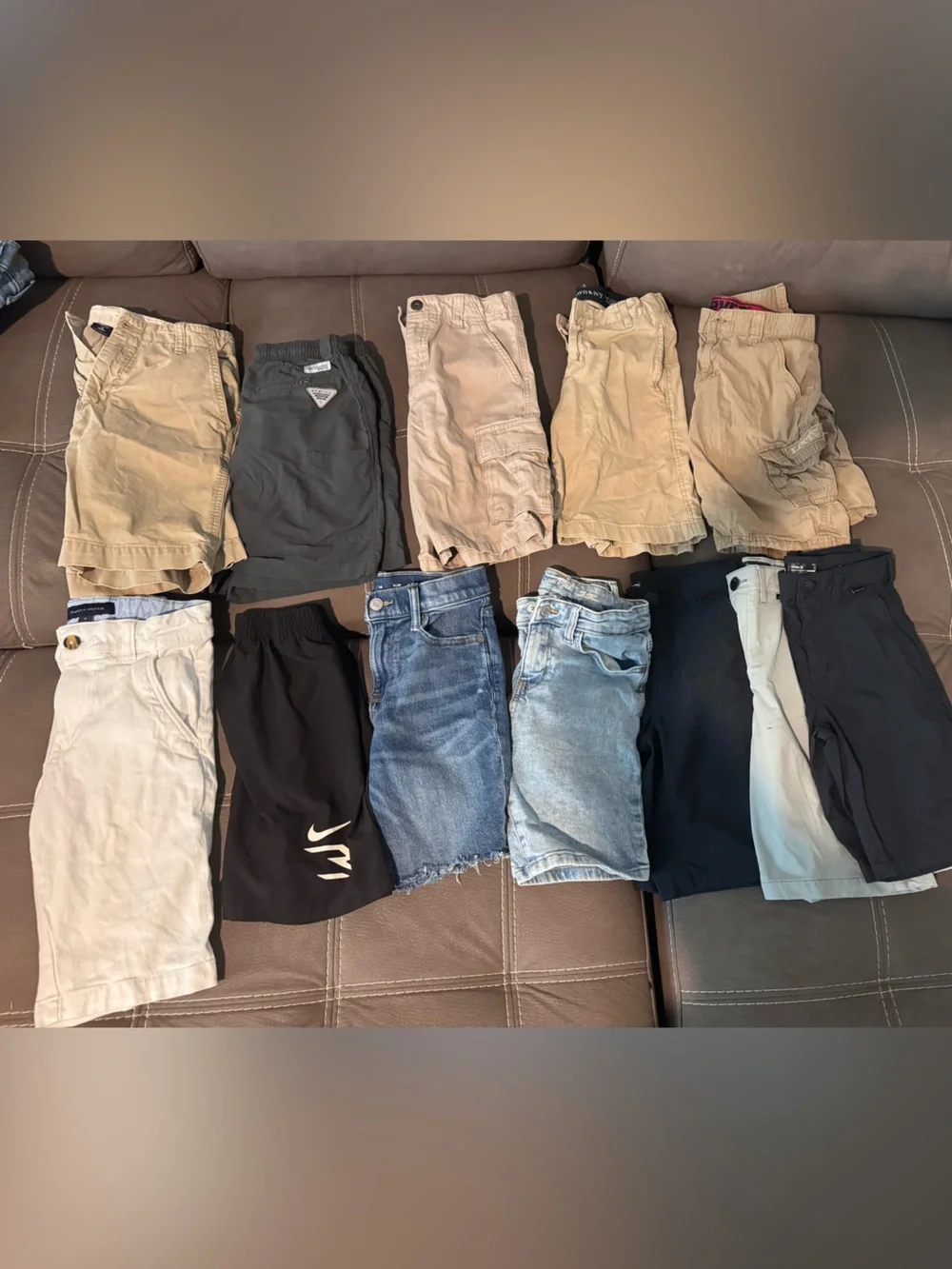 Levi's Kids Mixed Shorts Pack in Black, Blue, Tan & Cream